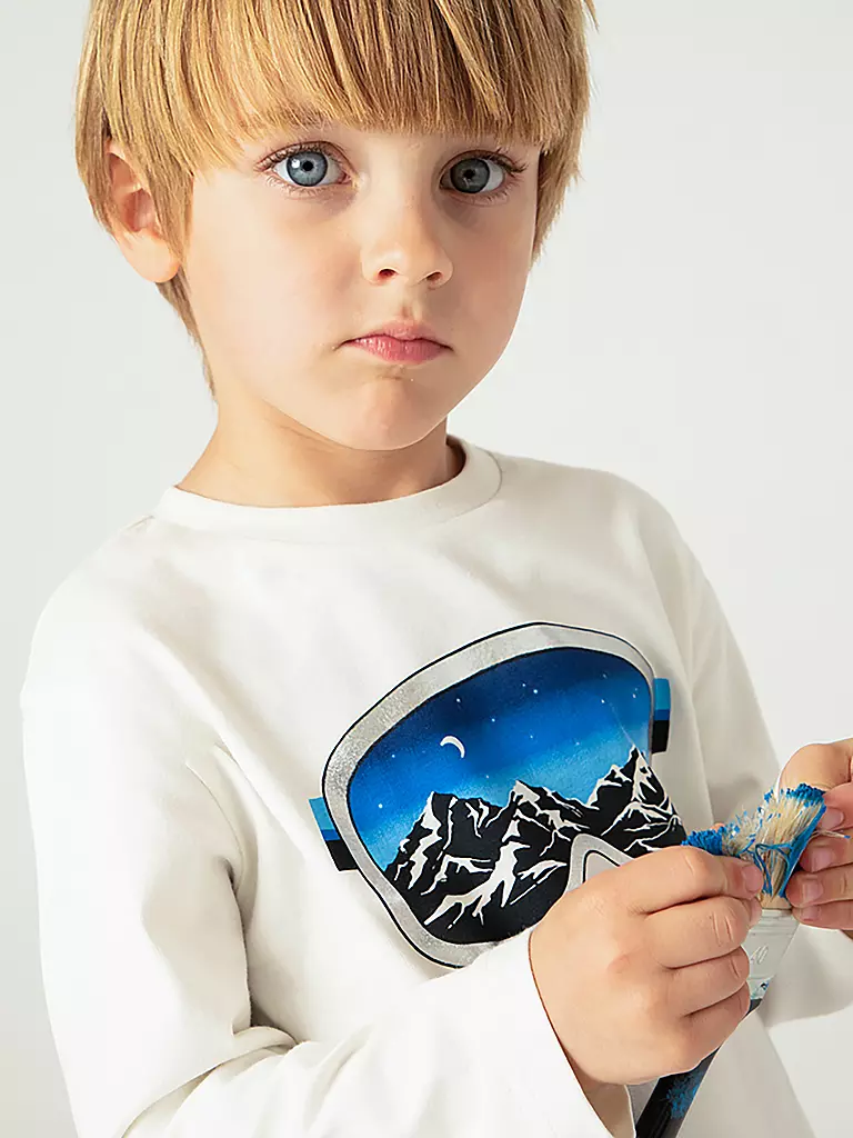 MAYORAL Jungen Langarmshirt creme
