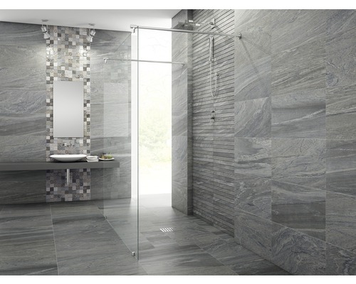 Porseleinen wand- en vloertegel Sahara gris 45 x 90 cm