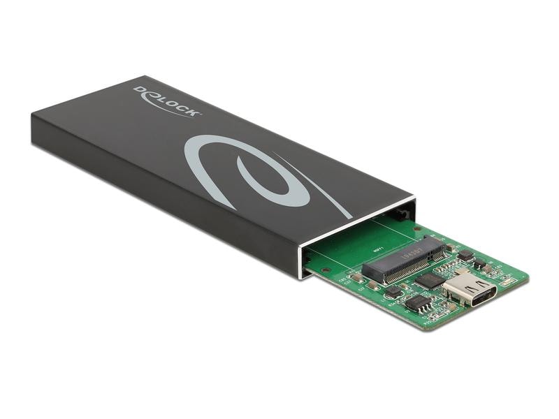 Delock Externes Gehäuse für M.2 SATA SSD mit USB Type-C M.2 Delock Externes Gehäuse für M.2 SATA SSD mit USB Type-C Buchse