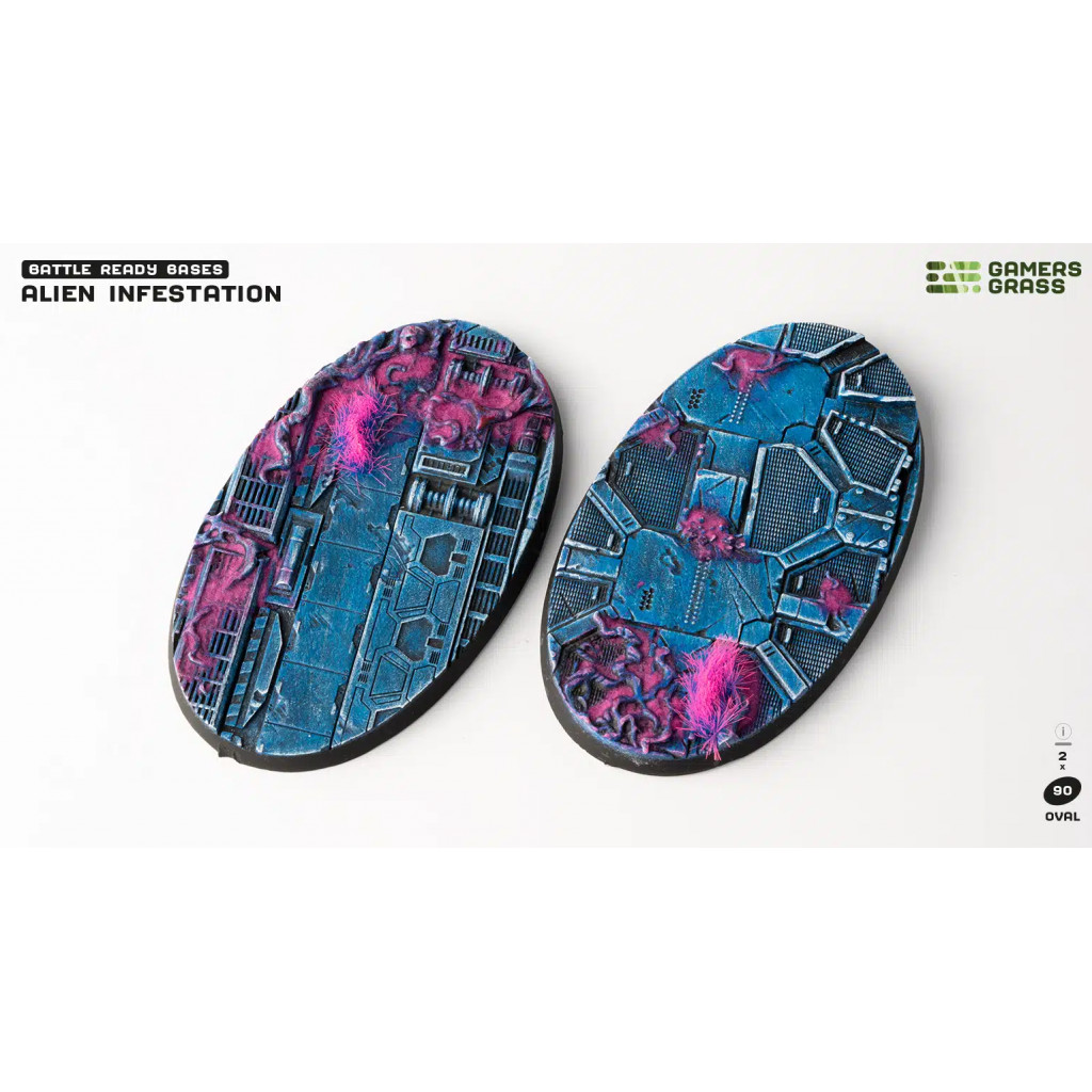 Alien Infestation Bases, Oval 90mm (x2)