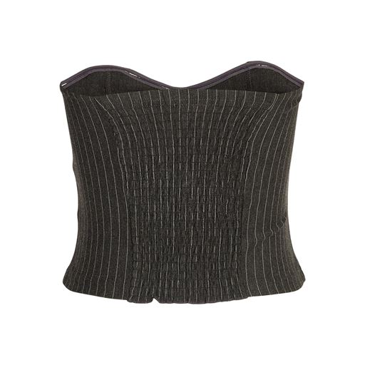 Noisy May Shine Bustier Top, Dark Grey Melange, L