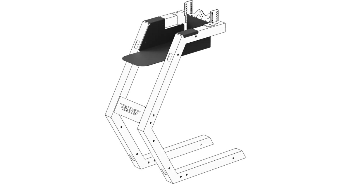 Res-TechX1-GT Pc Support for Independent Monitor Stand bevestiging  (Zwart)