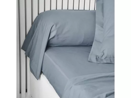 Taie de traversin - 45 x 185 cm uni - Denim