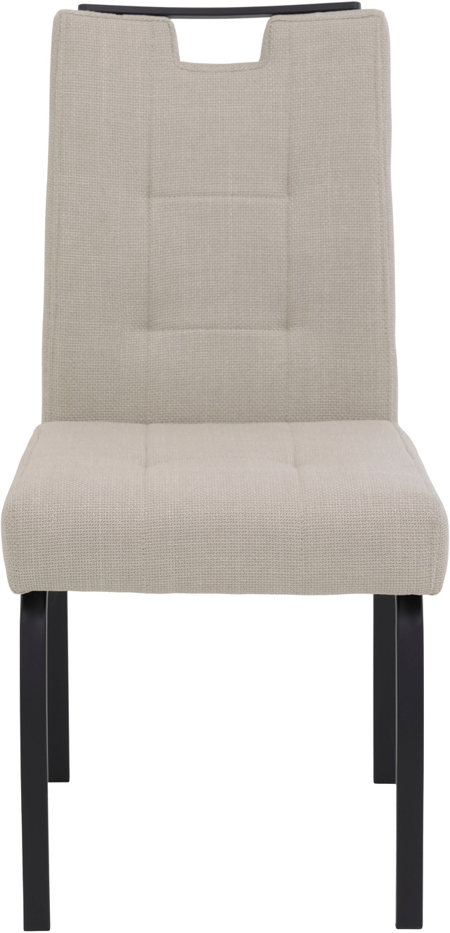 HELA 4-Fussstuhl »LINZ, Esszimmerstuhl, Komfortstuhl« (Set) 2 Stk.XL-Sitz,elegante Griffleiste,Komfortsitz mit Federkern,140kg belastbar