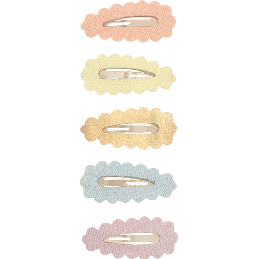 Mimi & lula haarspeldjes mini scalloped sparkle - 5st