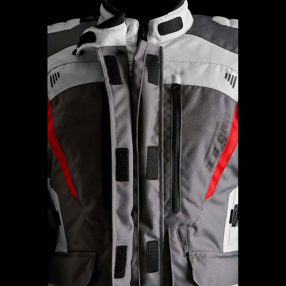 Furygan - Veste femme Apalaches Lady Evo Gris / Gris Clair / Rouge