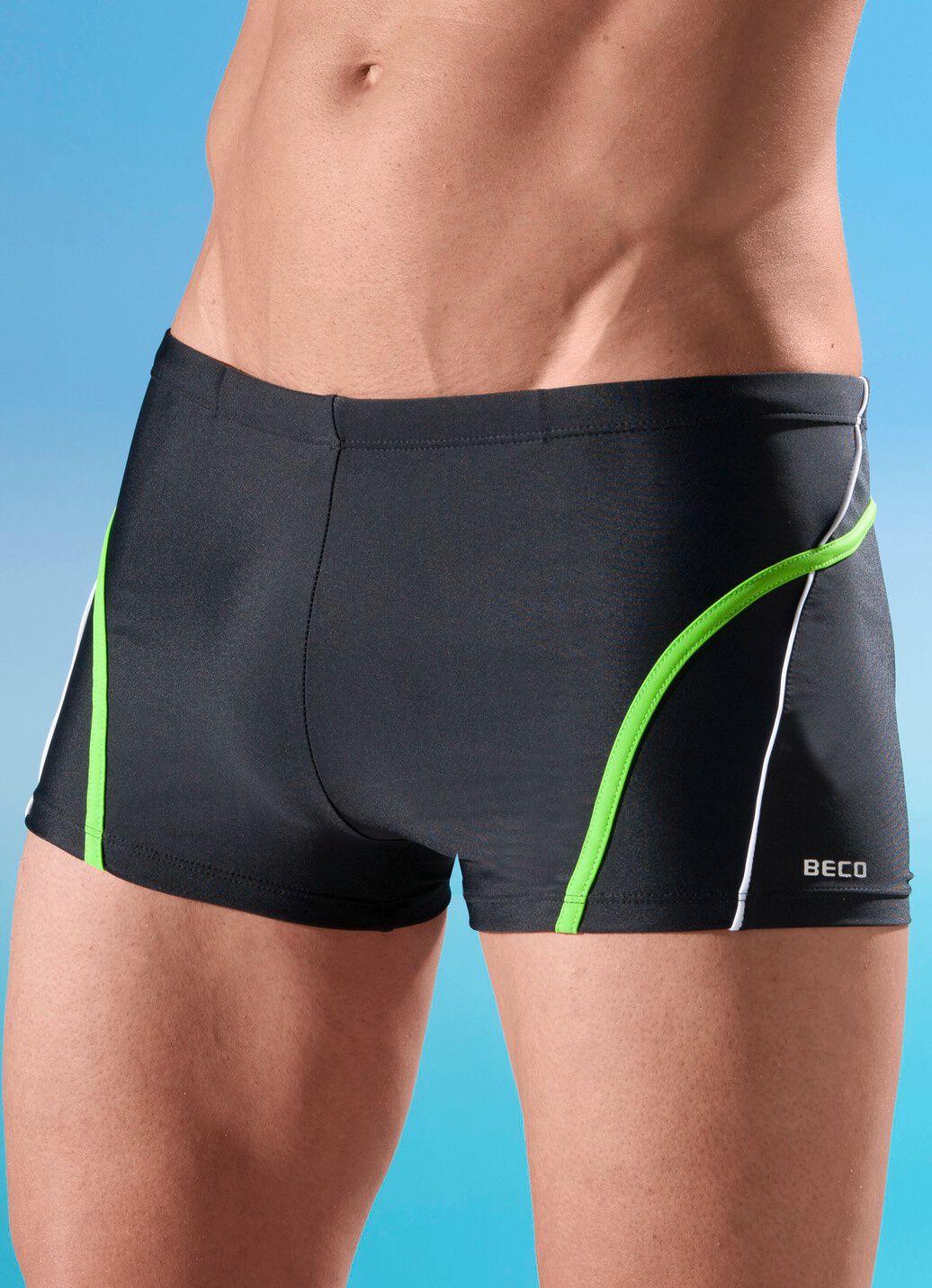 Badepants mit halbem Vorderteilfutter