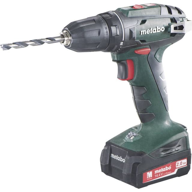 Metabo BS 14.4 602206530 Batteri boremaskine 14.4 V 2 Ah Litium inkl. ekstra batteri, Kuffert