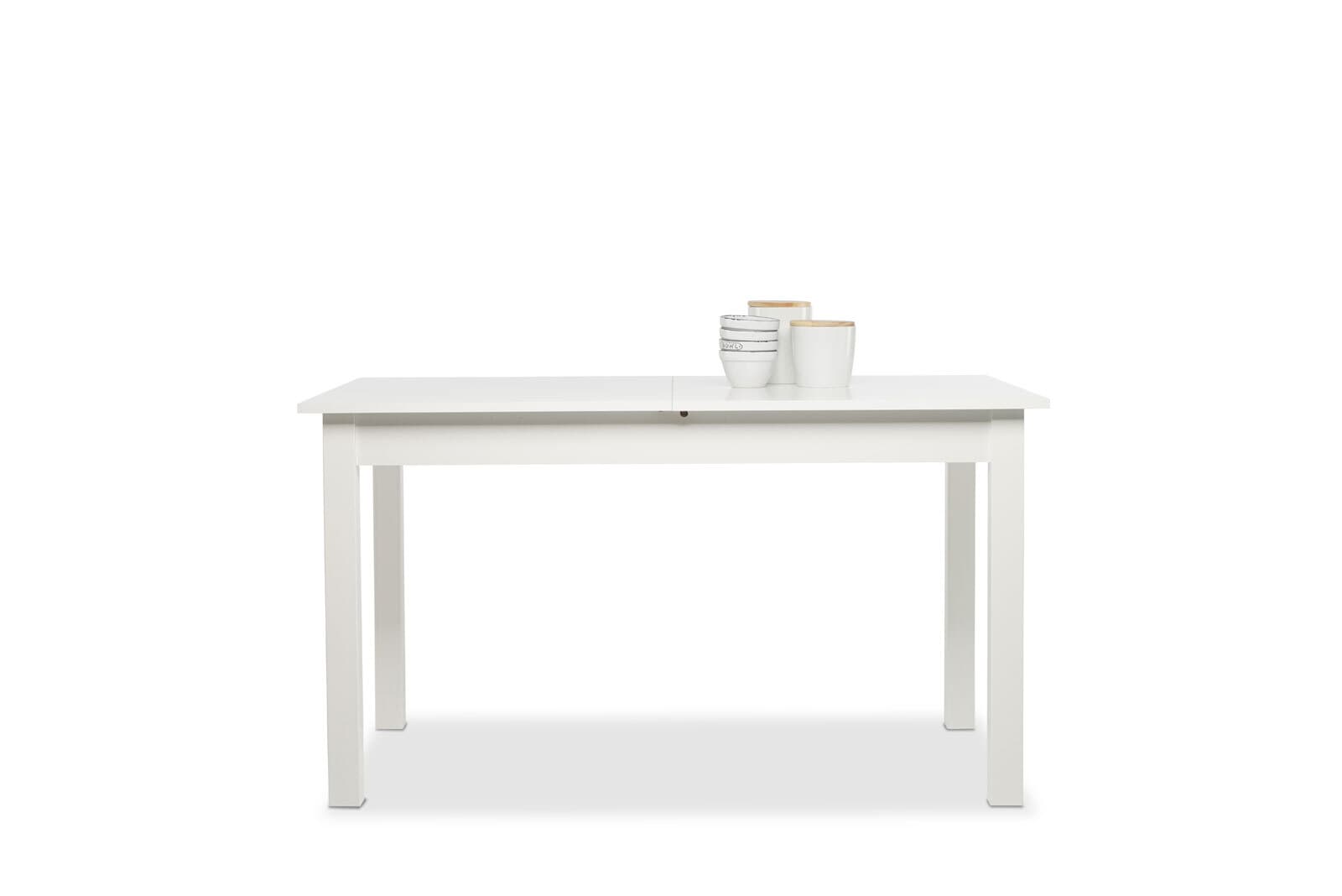 Tisch Coburg 140 Weiß 137(177) x 76,5 x 80 cm