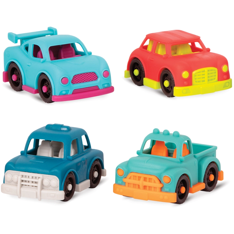 B.TOYS B. Happy Cruisers - Mini Auto Set 1 Mehrfarbig