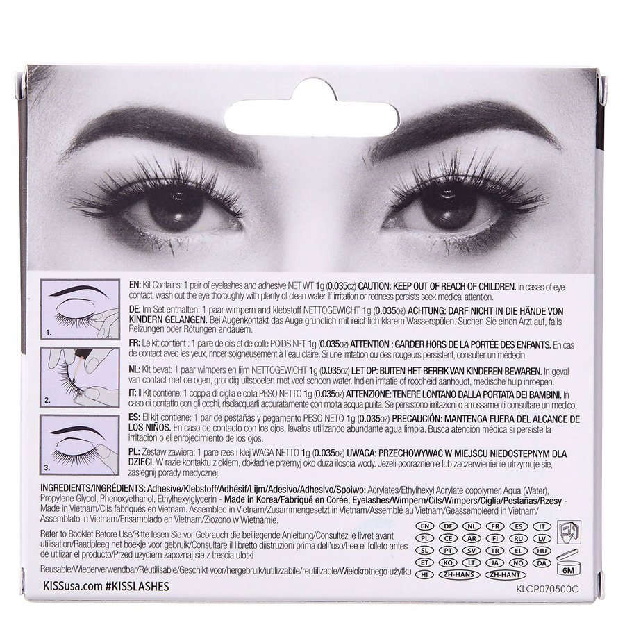 KISS Lash Triple Push Up Teddy 1pair