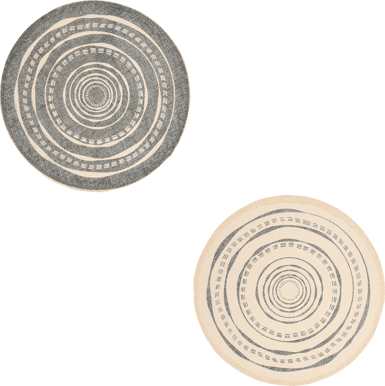 Mica Decorations placemat grijs D 38 cm