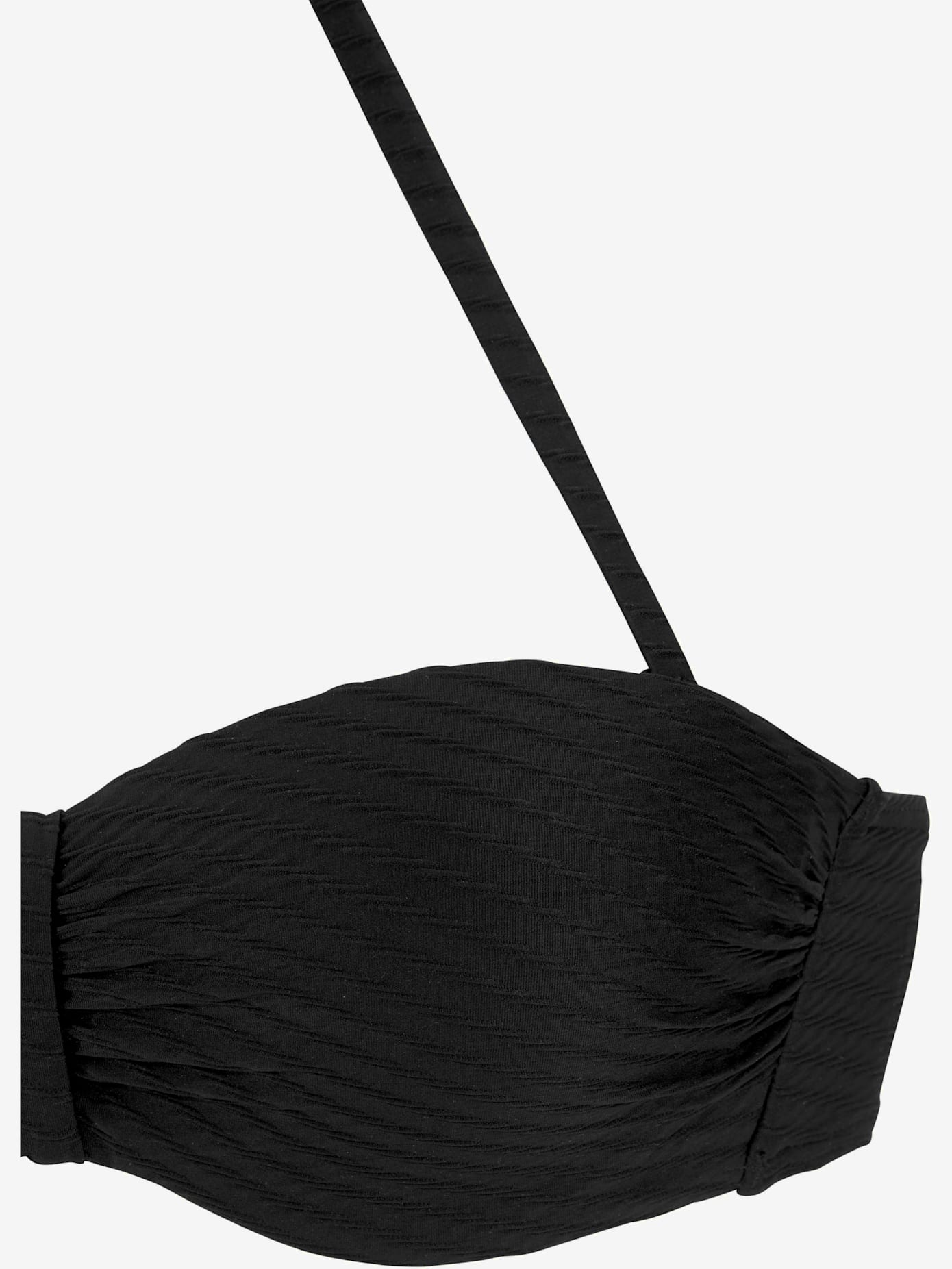 Maillot de bain bandeau à armatures matière structurée tendance