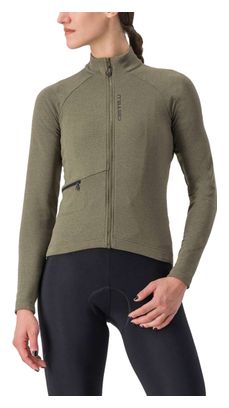 Maillot Manches Longues Femme Castelli Unlimited Trail Vert