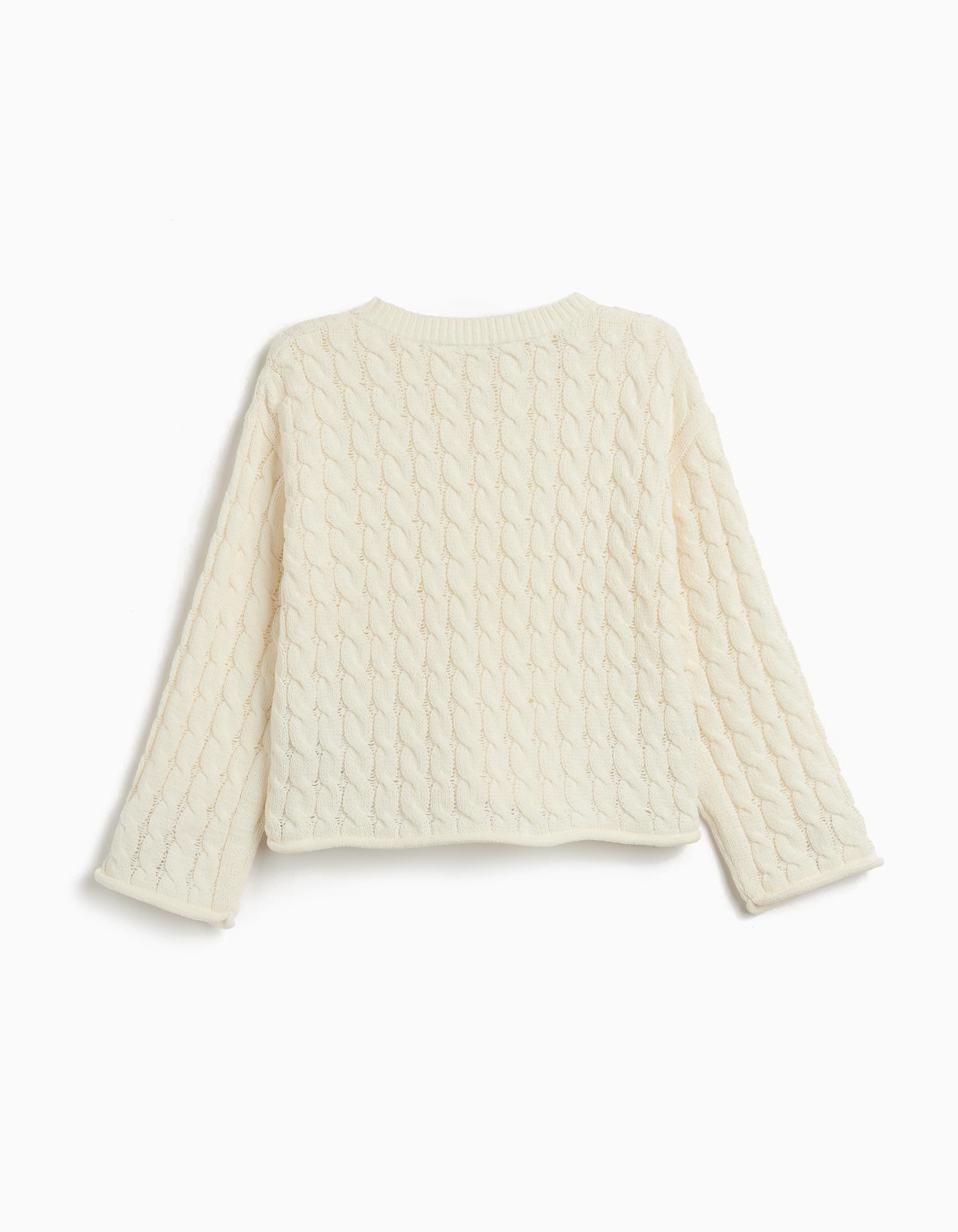 Camisola de Malha, Menina, Branco