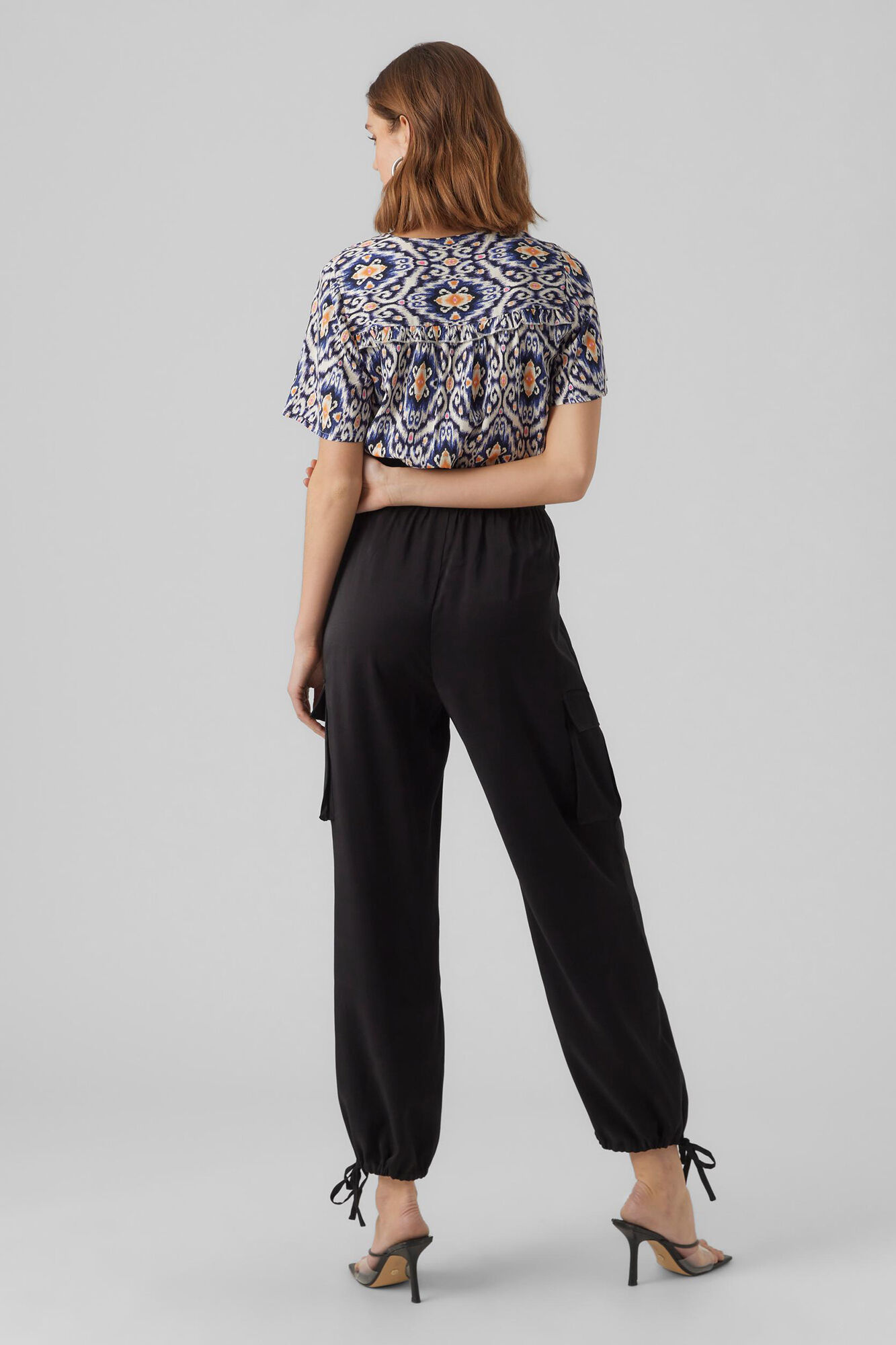 Blusa de manga curta - Azul marinho