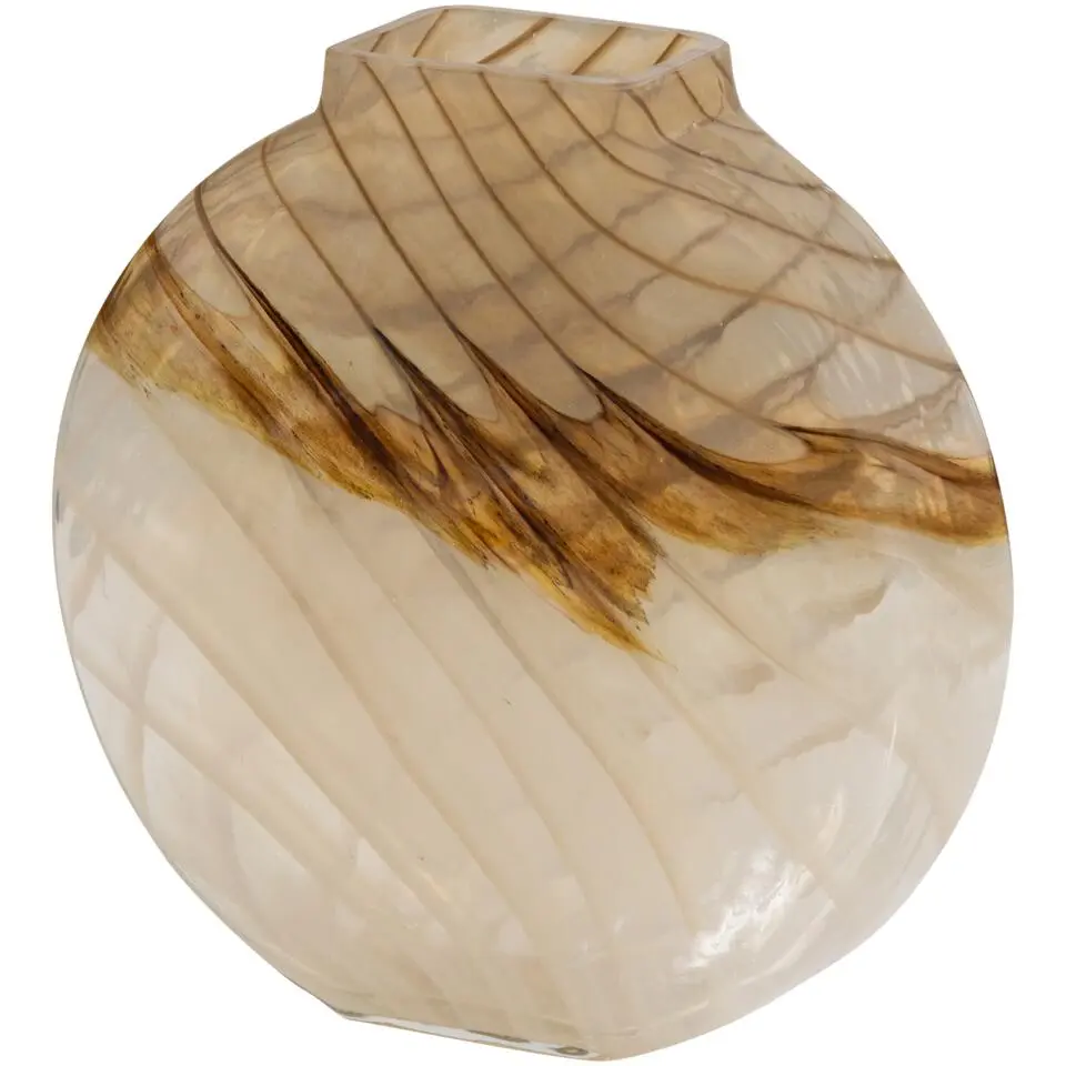 WOOOD Norbert Vaas - Handgevormd - Glas - Bruin - 26x25x8
