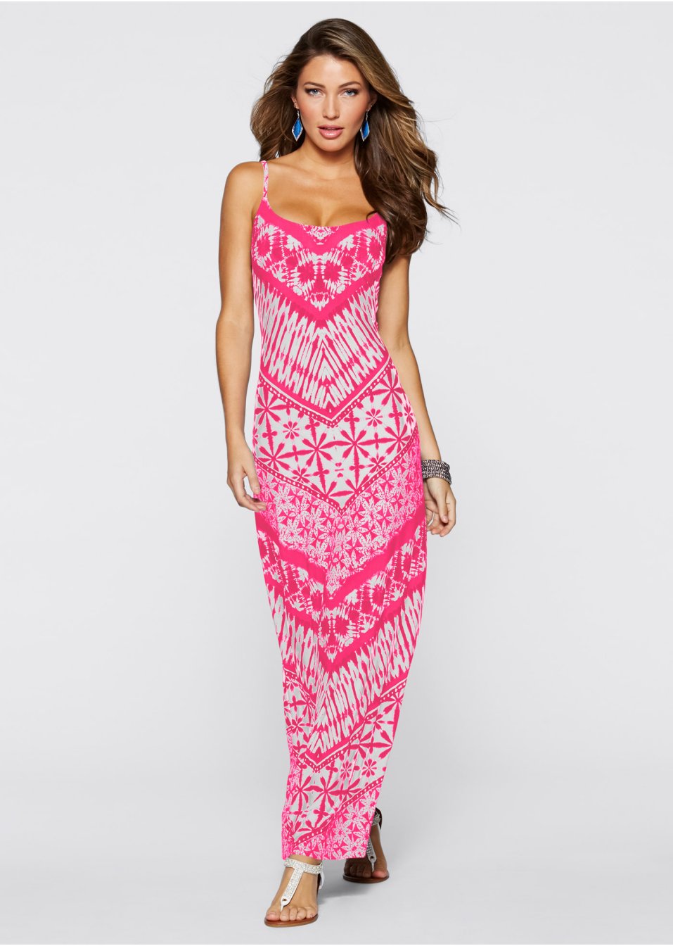 Robe longue imprimée