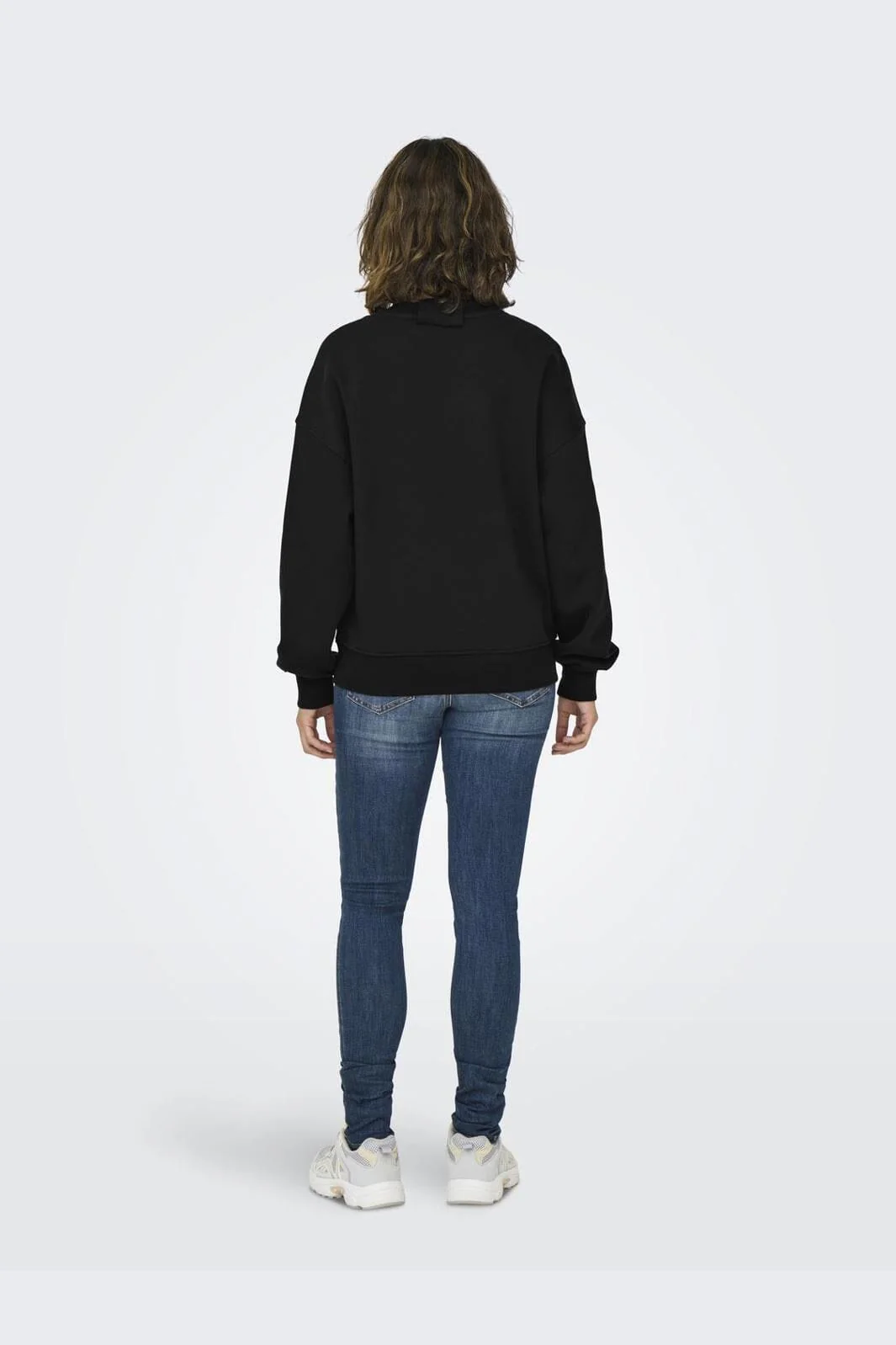 Only Onlsofia L/S Word O-Neck Swt 4564505 black rebel