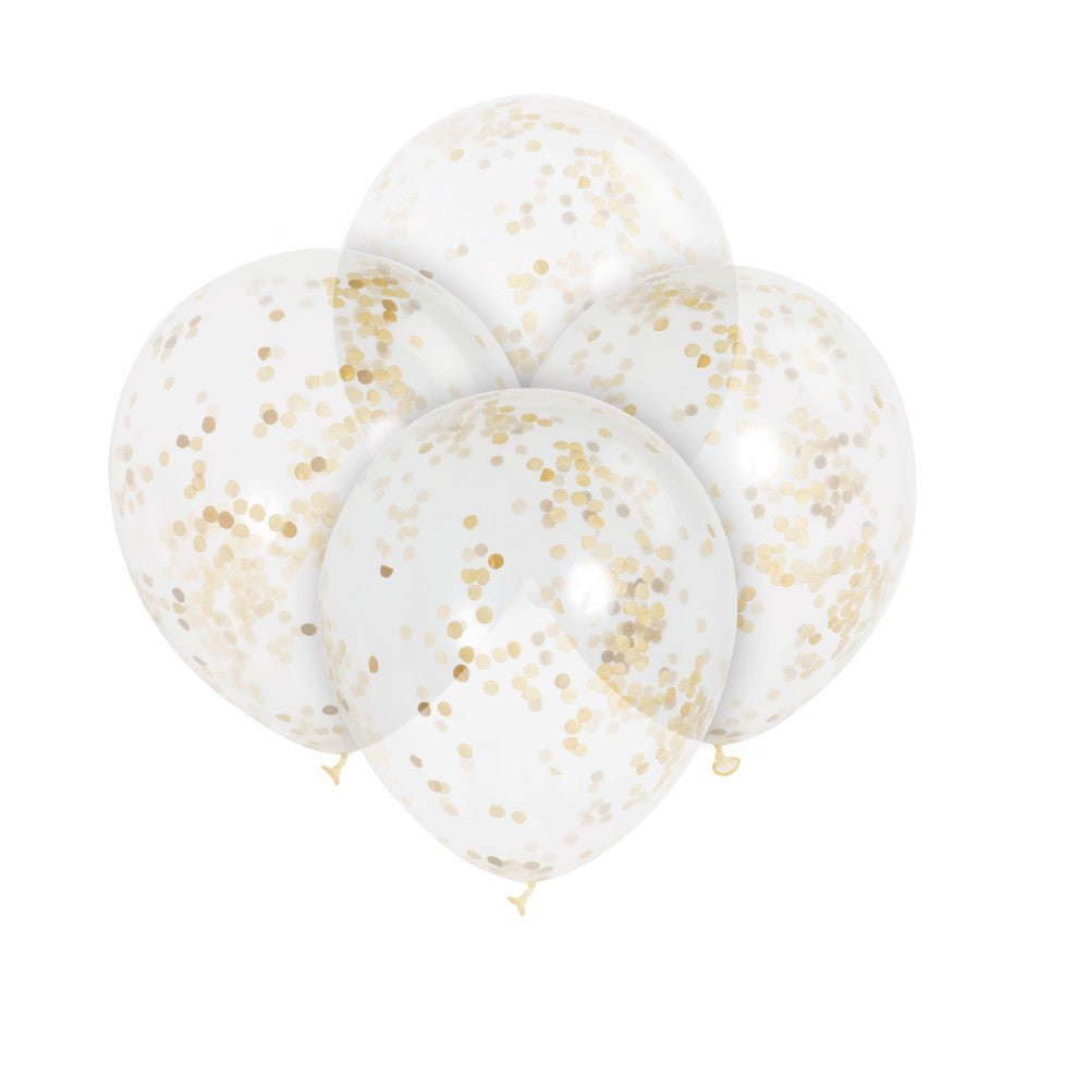 Confetti Ballonnen Goud 30,5cm 6st