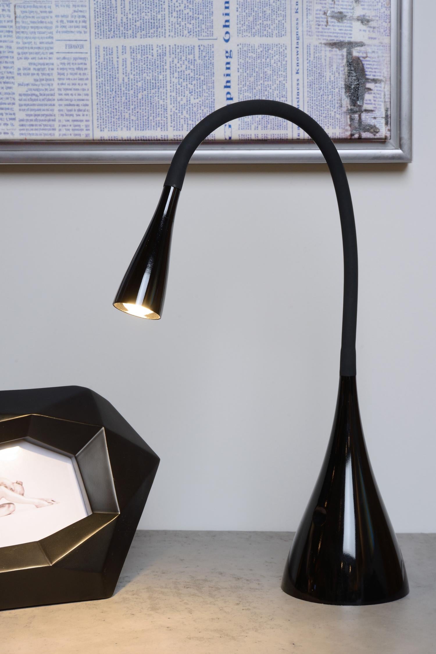Lucide ZOZY Bureaulamp - Zwart