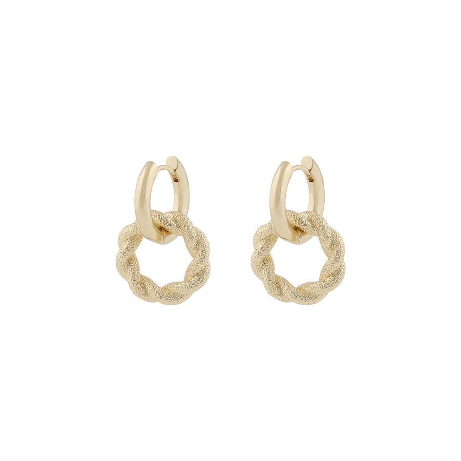 Snö Of Sweden Serena Pendant Earring Plain Gold