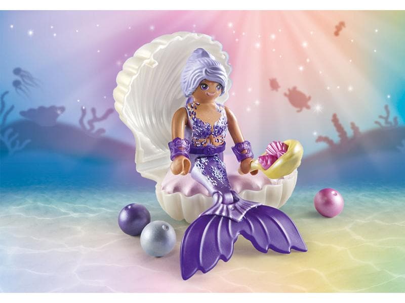 Playmobil Princess Magic Meerjungfrau mit Perlmuschel 71502 Unterwasserwelt-Spielset