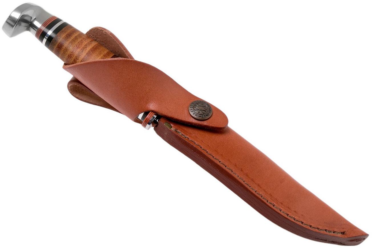 Case Knives Leather 5” Utility Hunter 316-5 SS 00381 jachtmes