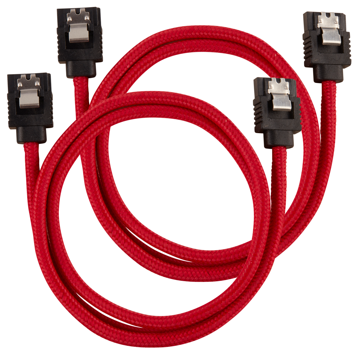 Corsair SATA gainé droit - 60 cm - rouge