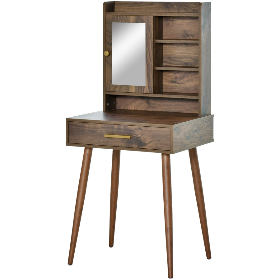 HOMCOM Schminktisch mit Schublade natur