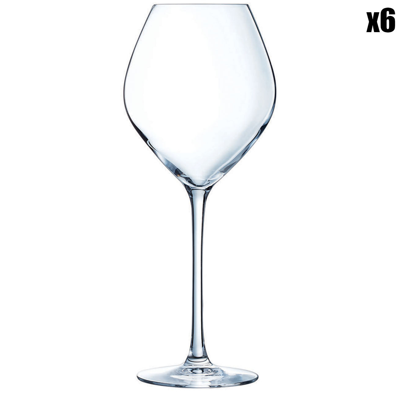 Chef & Sommelier 6 Verres à pied Cheer Up transparents - 55 cl