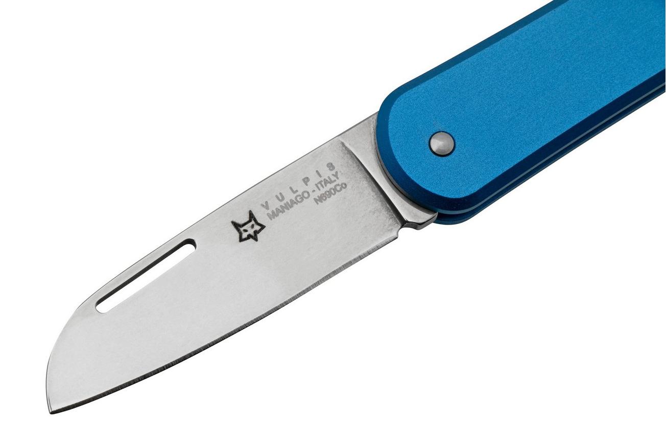 Fox Vulpis FX-VP108SB, N690Co, Aluminium Sky Blue, zakmes