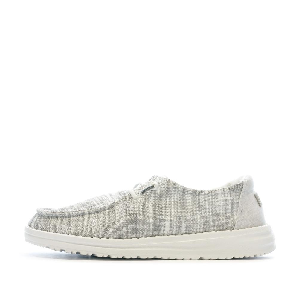 Hey Dude Chaussures Grises Chinés Femme Hey Dude Wendy