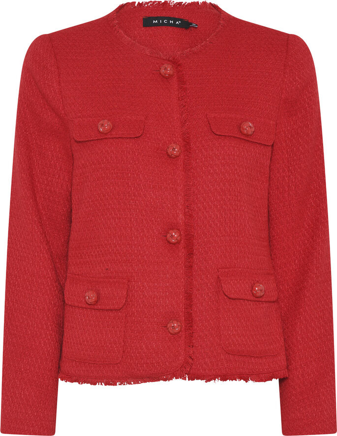 Micha Jacket_ Soft Tweed Jacket Red