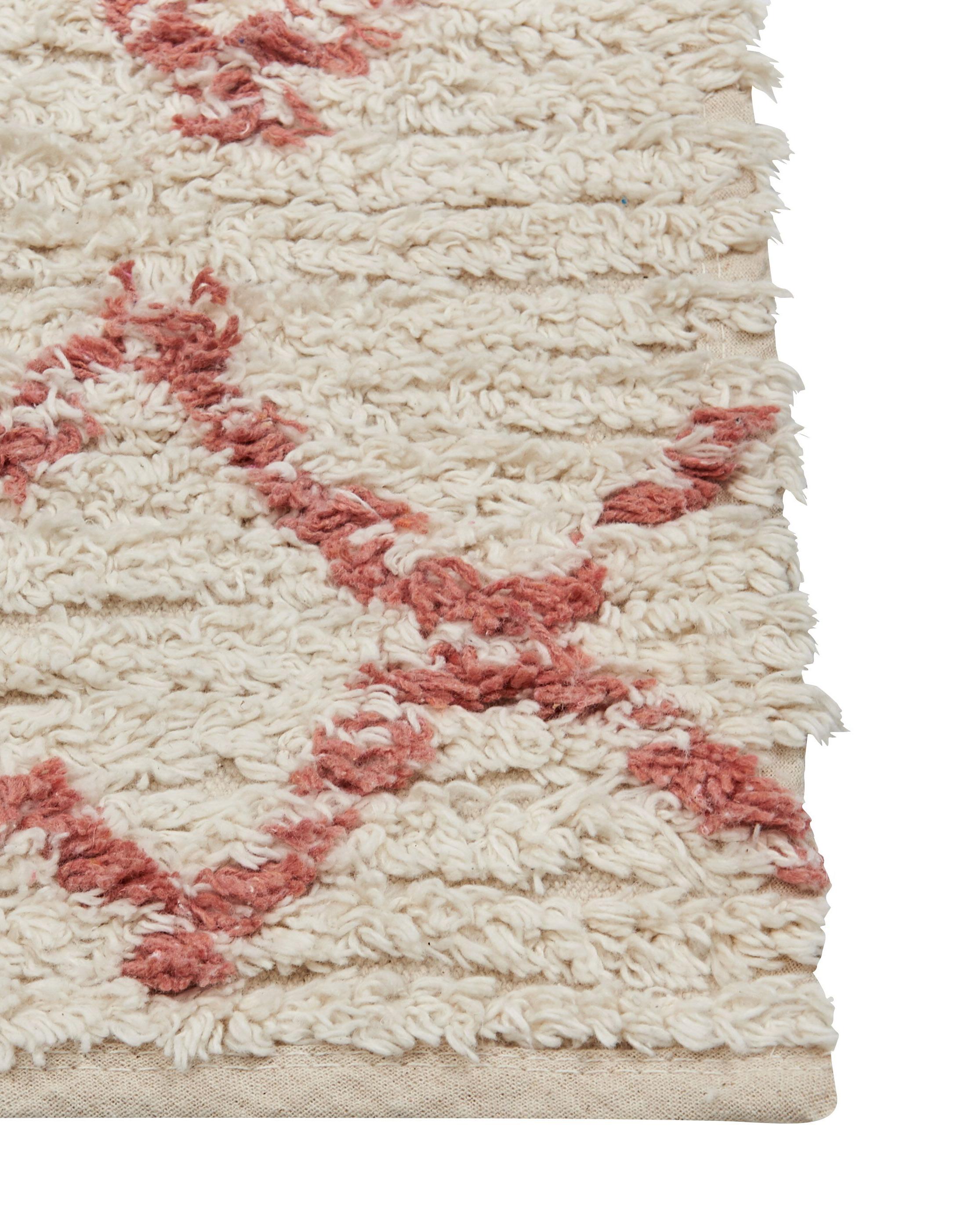 Vloerkleed BUXAR Beige 160 x 230 cm Katoen