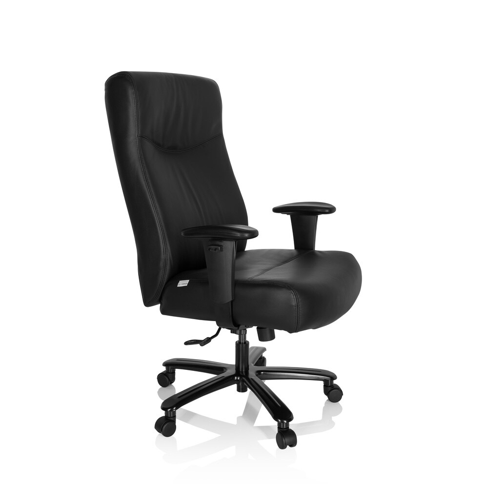 XXL Drehstuhl XXL EVEREST II Leder mit Armlehnen (höhenverstellbar) hjh OFFICE
