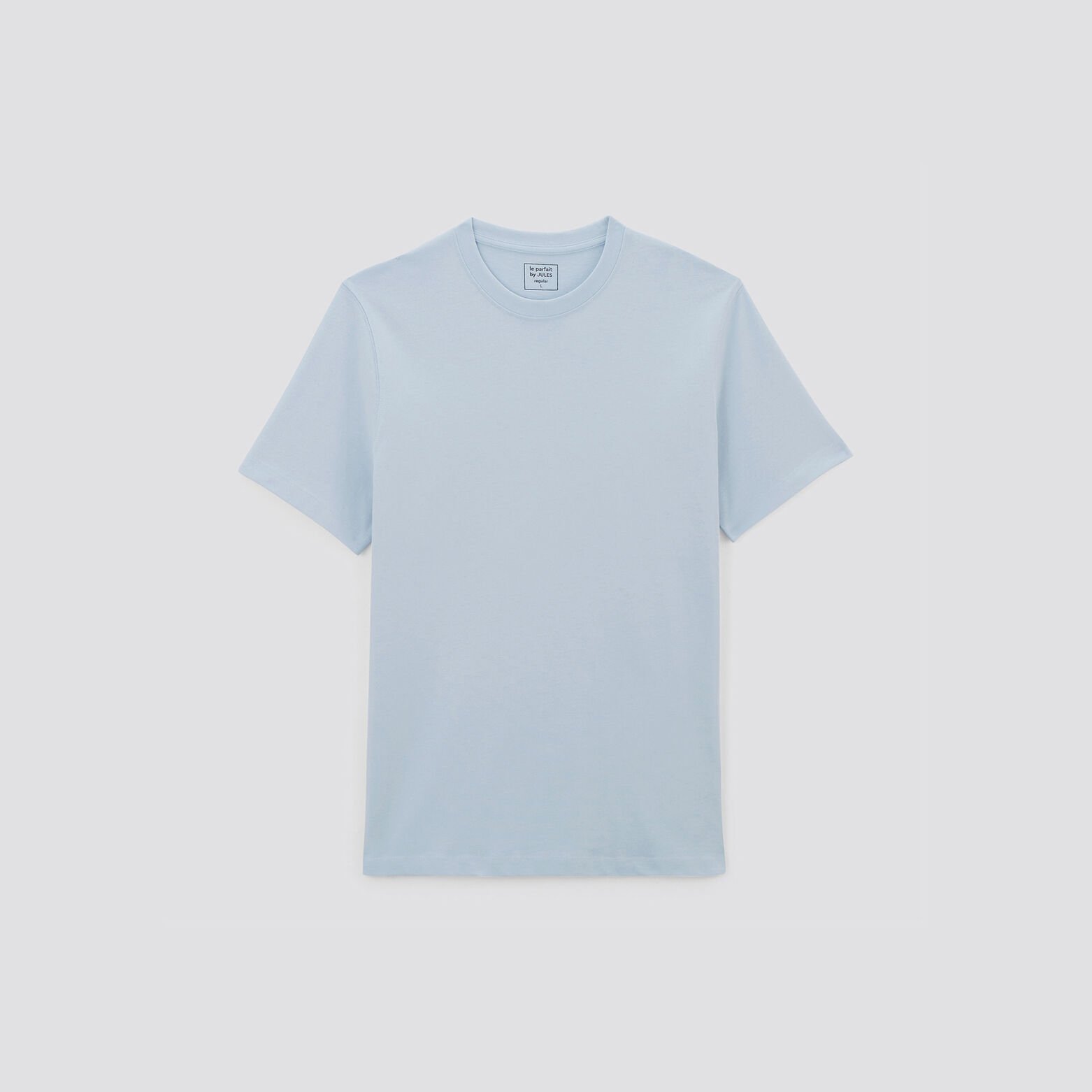 Tee shirt 'le parfait by JULES' coton issu de l'ag Bleu clair