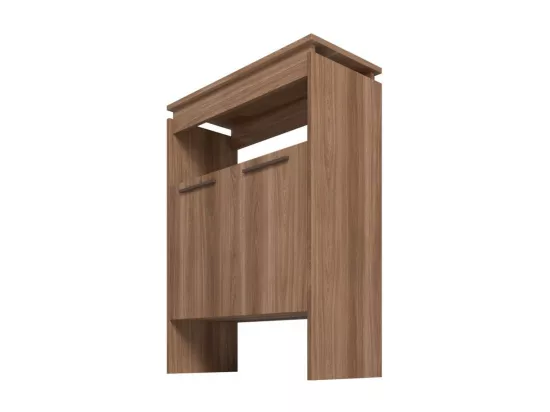 Comptoir BAR 2 Portes 2 Niches Châtaignier FLOAT L 67.5 H 90 P 29.5 cm