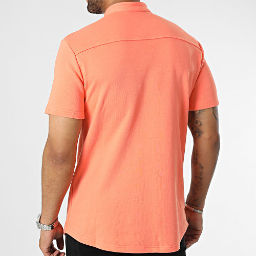 Chemise Manches Courtes Orange