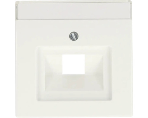 Busch-Jaeger 1803-84 Centrale afdekplaat, enkelvoudig, voor UAE/ISDN met etiketteringsveld, Future Linear studiowit