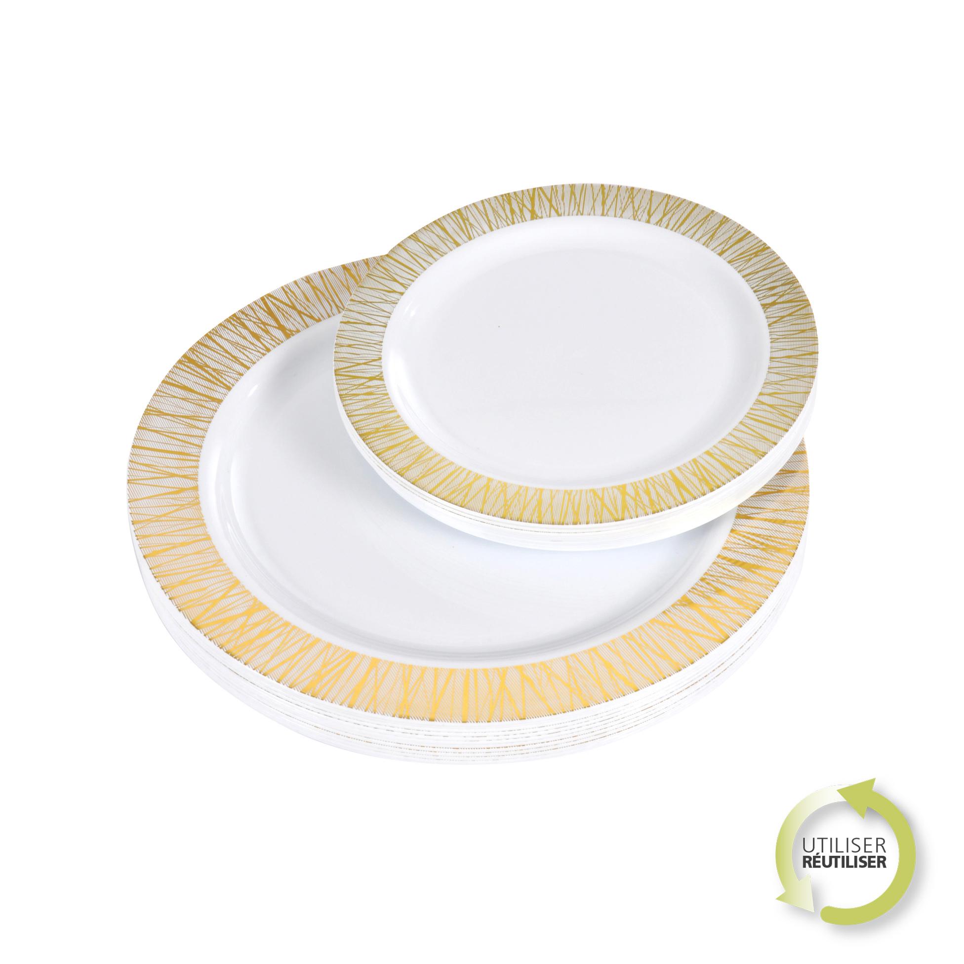 MENAGERE 24 ASSIETTES NOEL REUTILISABLE OR