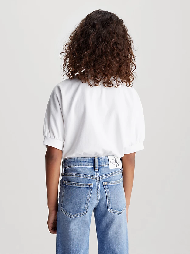 Blusa folgada em malha de algodão