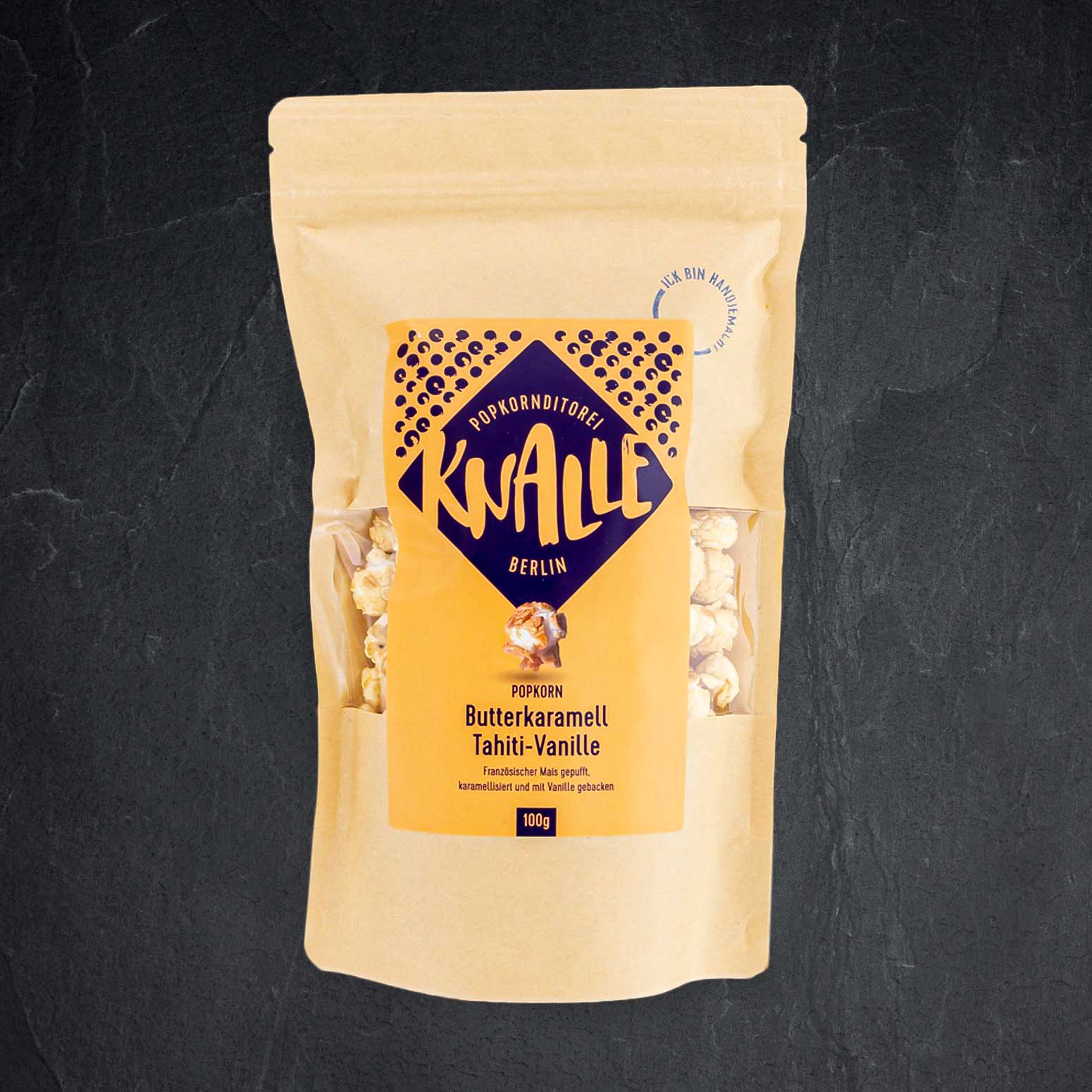 KNALLE Popcorn mit Butterkaramell und Tahiti-Vanille