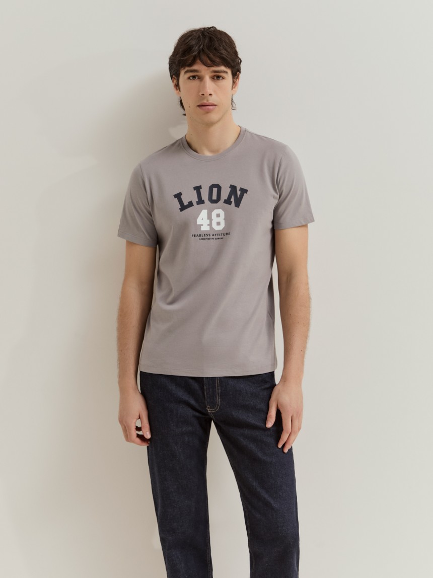 T-shirt em algodão com estampado