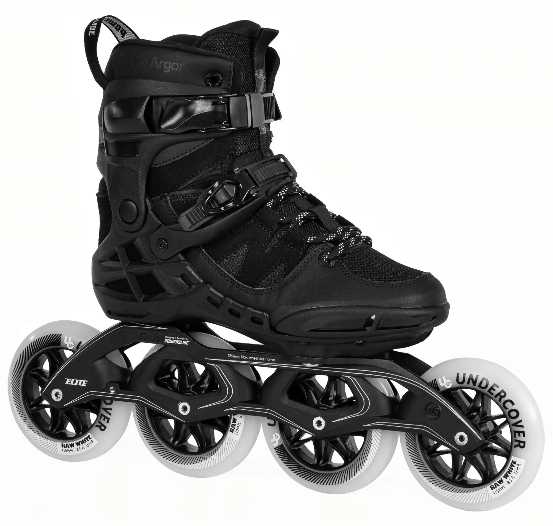 Powerslide Phuzion Argon Road Sort 110 Inliners - Herre Rulleskøjter