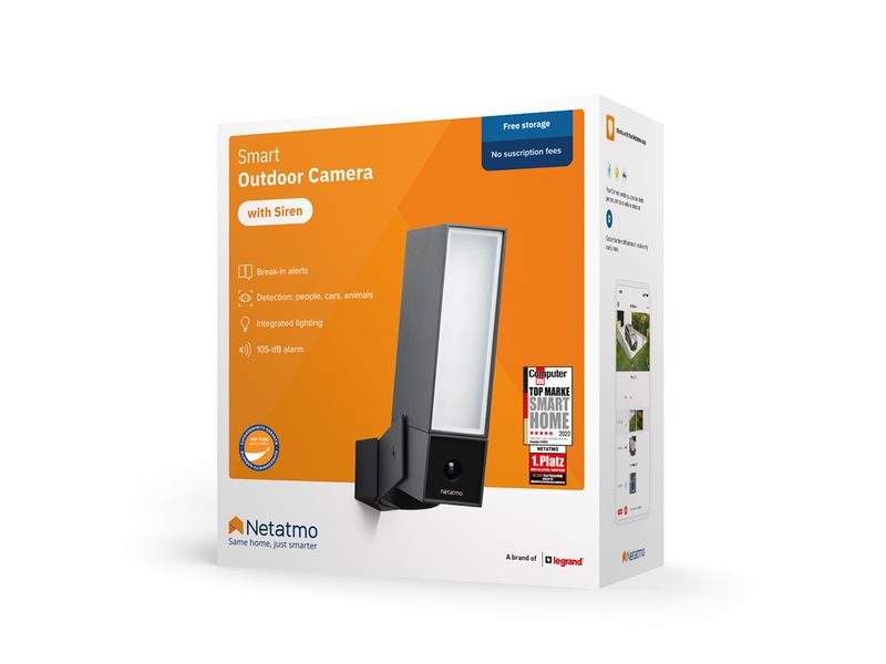 Netatmo Netzwerkkamera Smarte Aussenkamera mit Sirene Netatmo Smarte Aussenkamera mit Sirene