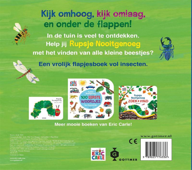 Rupsje Nooitgenoeg in de Tuin