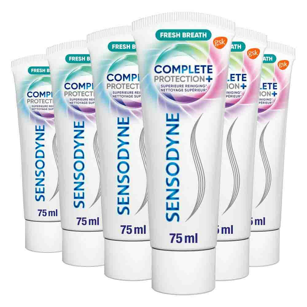 6x Sensodyne Tandpasta Complete Protection + Fresh Breath75 ml