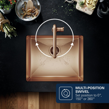 Grohe Colours Keukenkraan Essence New Koper met L-uitloop