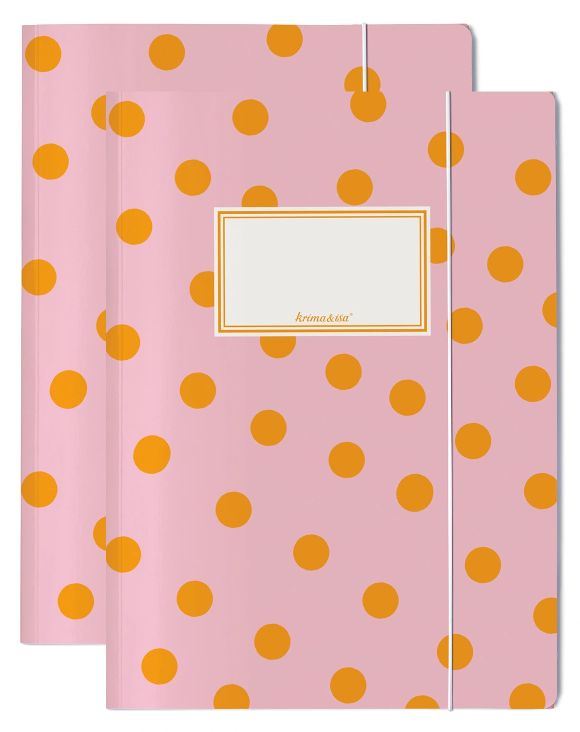 Sammelmappe PUNKTE A4 2er-Set in pink/orange